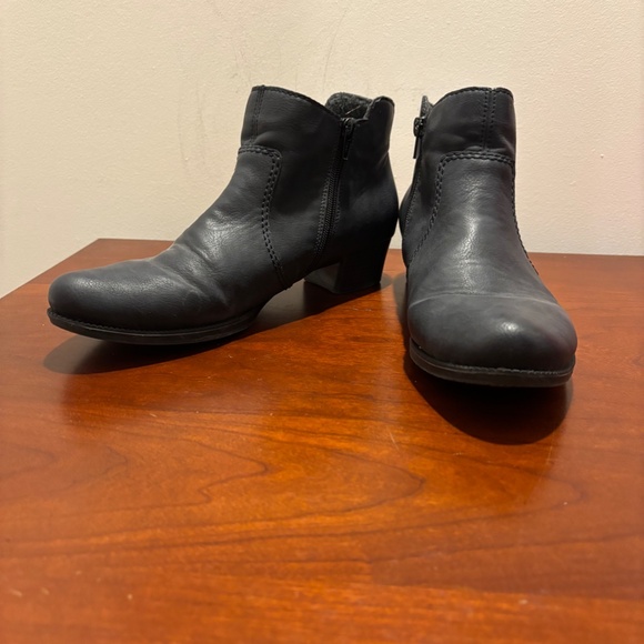 Rieker Women's Ankle Booties Black Size 42 US 10 - Picture 2 of 9